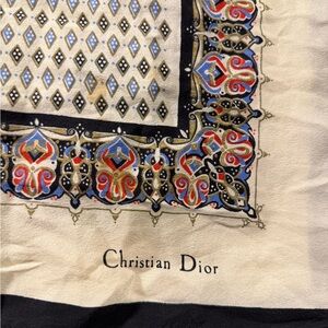 Christian Dior Geometric Pattern Scarf